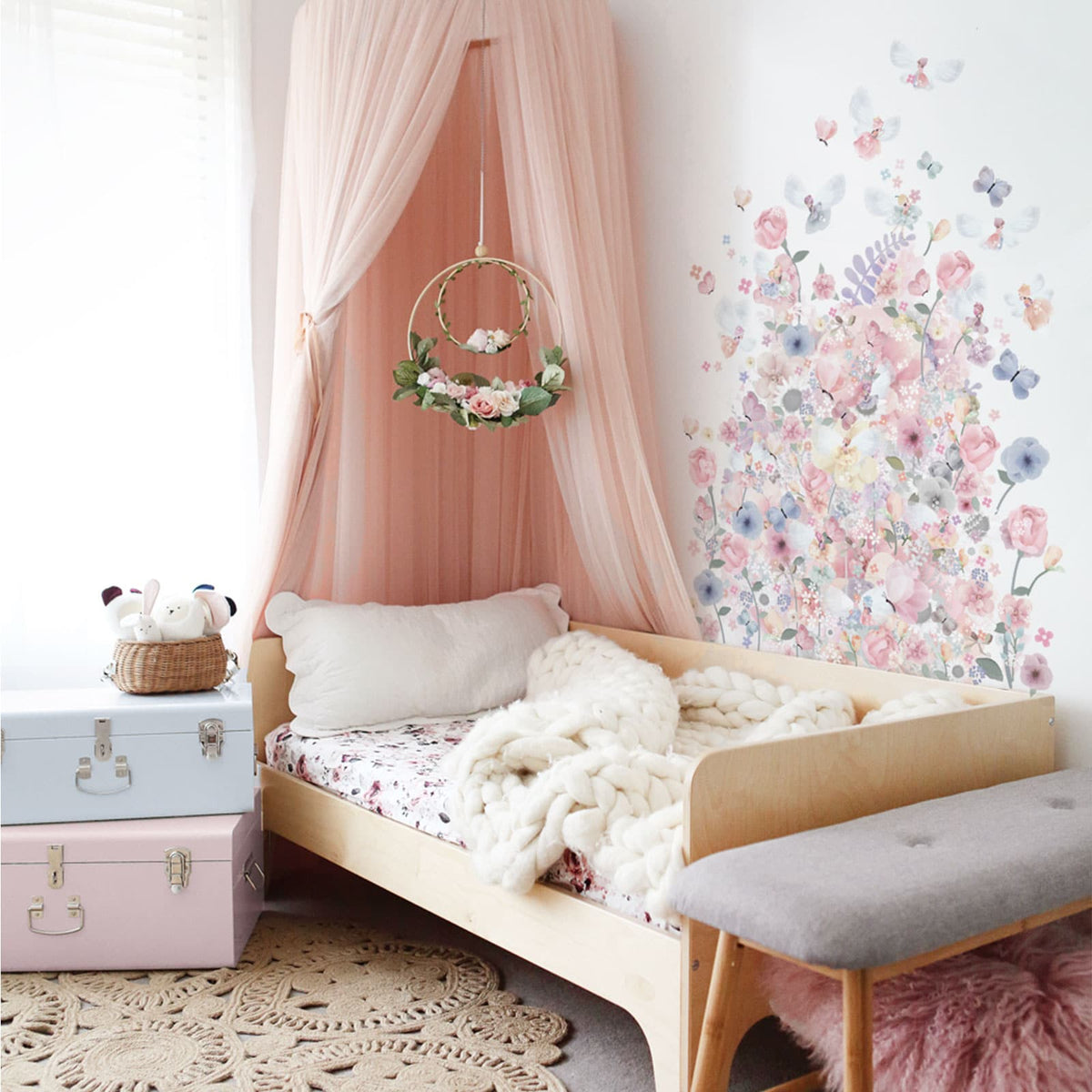 Fairy Garden Wall Sticker I Schmooks | Nursery, bedroom wall art